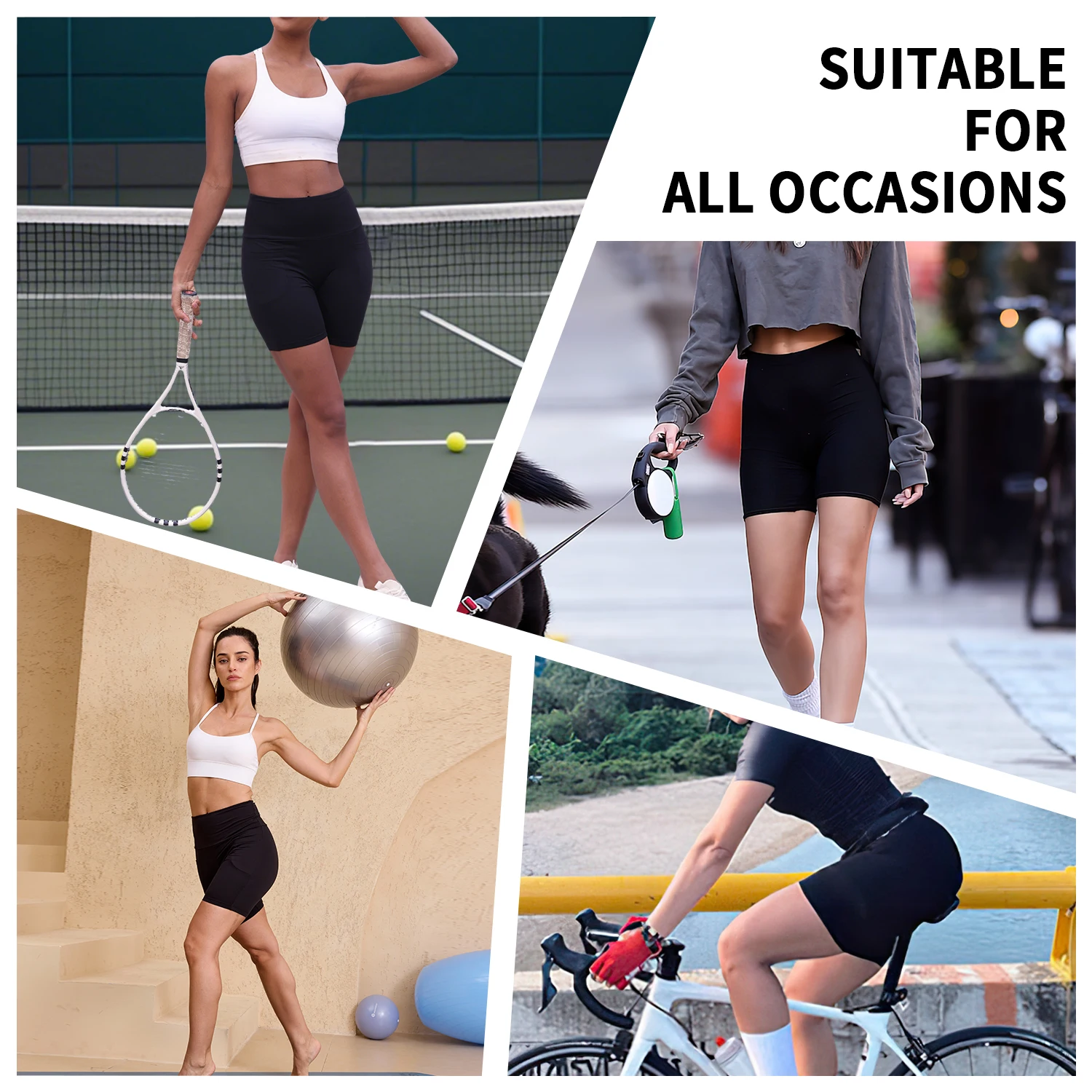 Sports Shorts High Waisted Biker Shorts For Women Workout Running Yoga