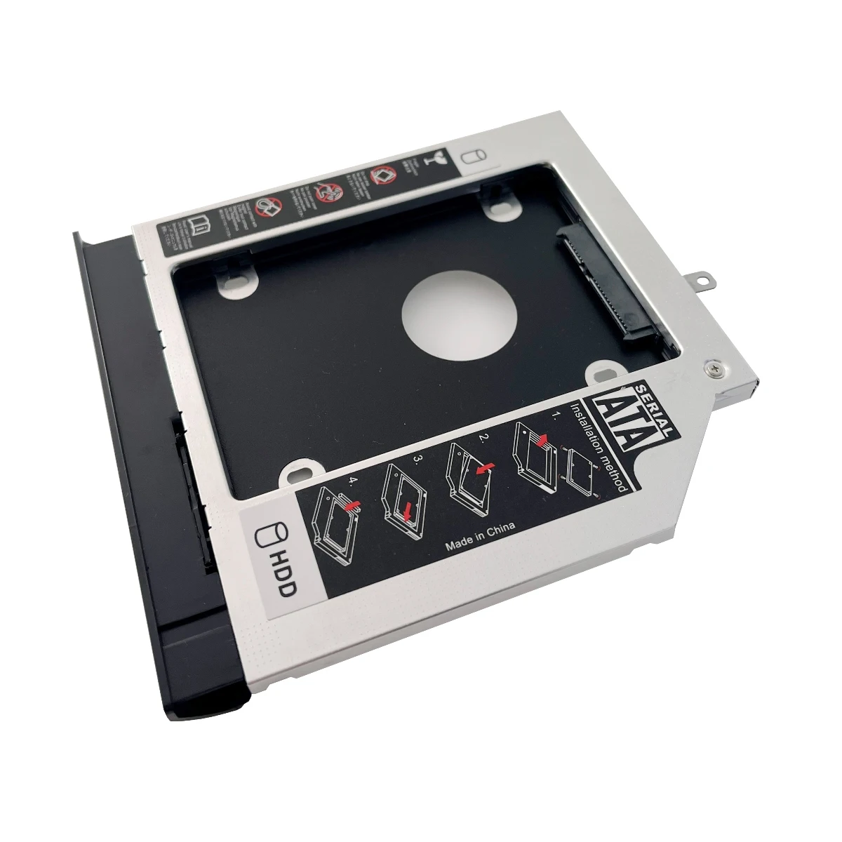 2nd SATA Hard Drive SSD HDD Optical bay Caddy Frame Tray for