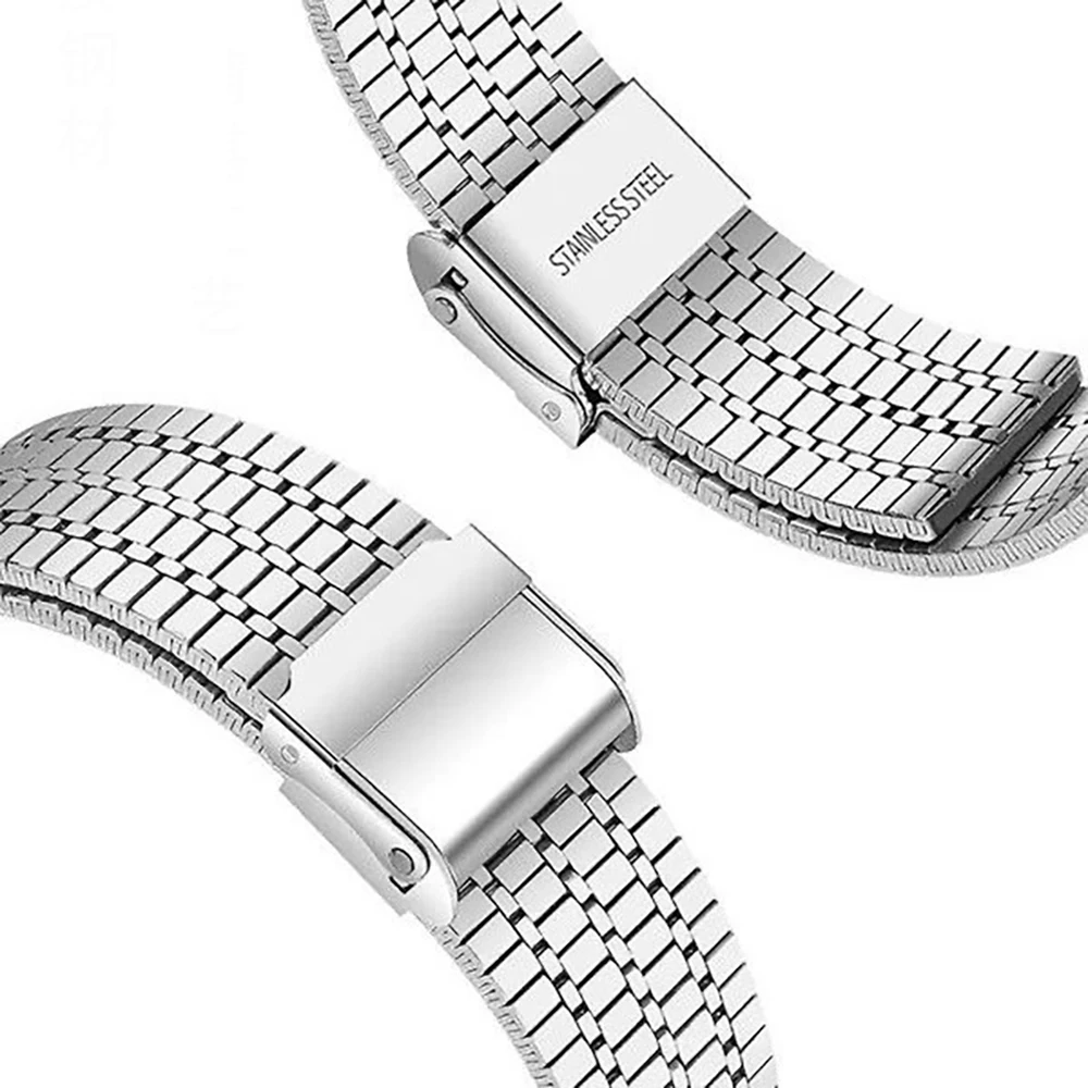Stainless Steel Metal Strap – Premium Bracelet for Smartwatches (20/22mm)