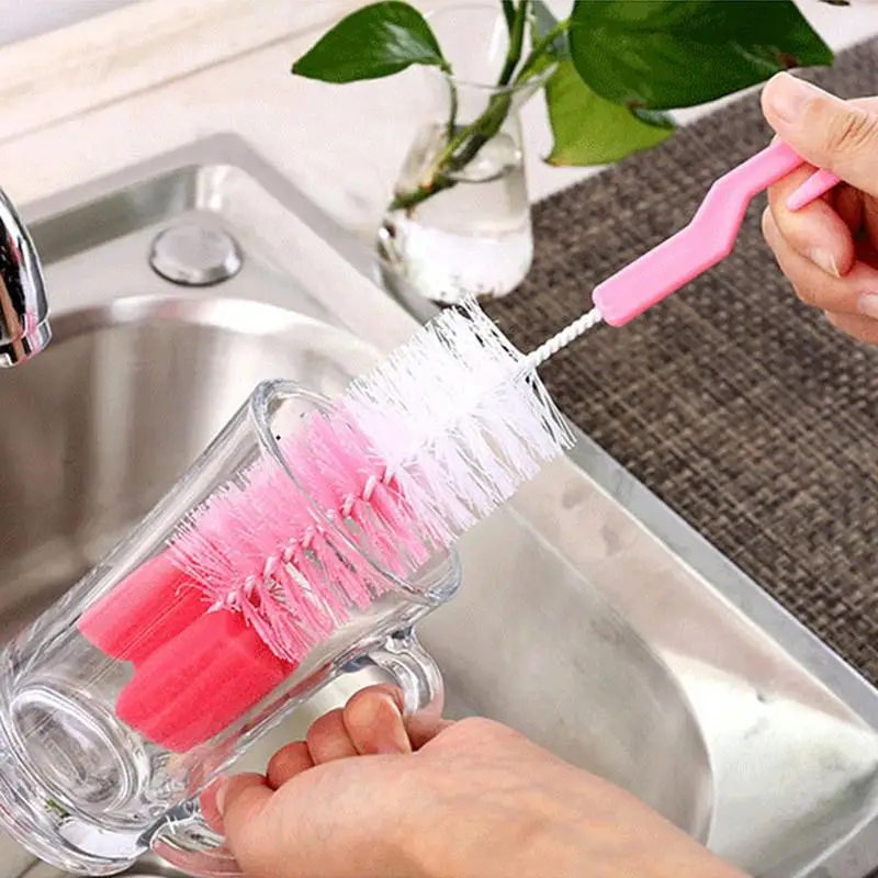 Bottle Cleaner Long Handle Bottle Washer Dish Cleaner Brushes Flexible  Water Bottle Brush For Cleaning Sponge
