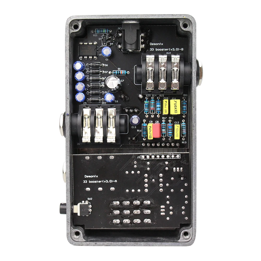 Demonfx 66(33) Booster Guitar Effect Pedal Clean Pramp Booot