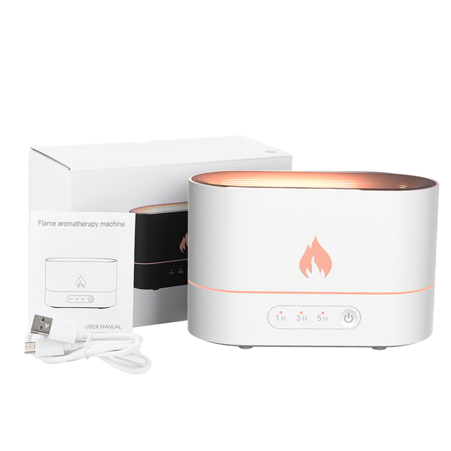 Aromatherapy Machine Essential Oil Flame Aroma Diffuser Atmosphere Lamp Household Humidifier Mute Office Bedroom Anti-dry