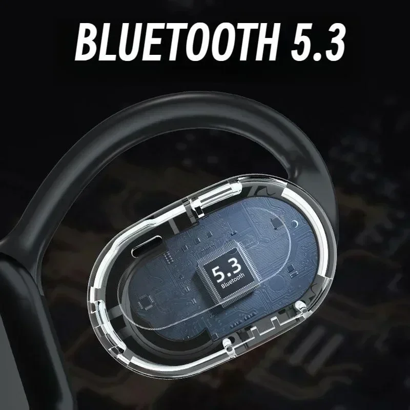 Auscultadores bluetooth de condução óssea com microfone_voghion.com