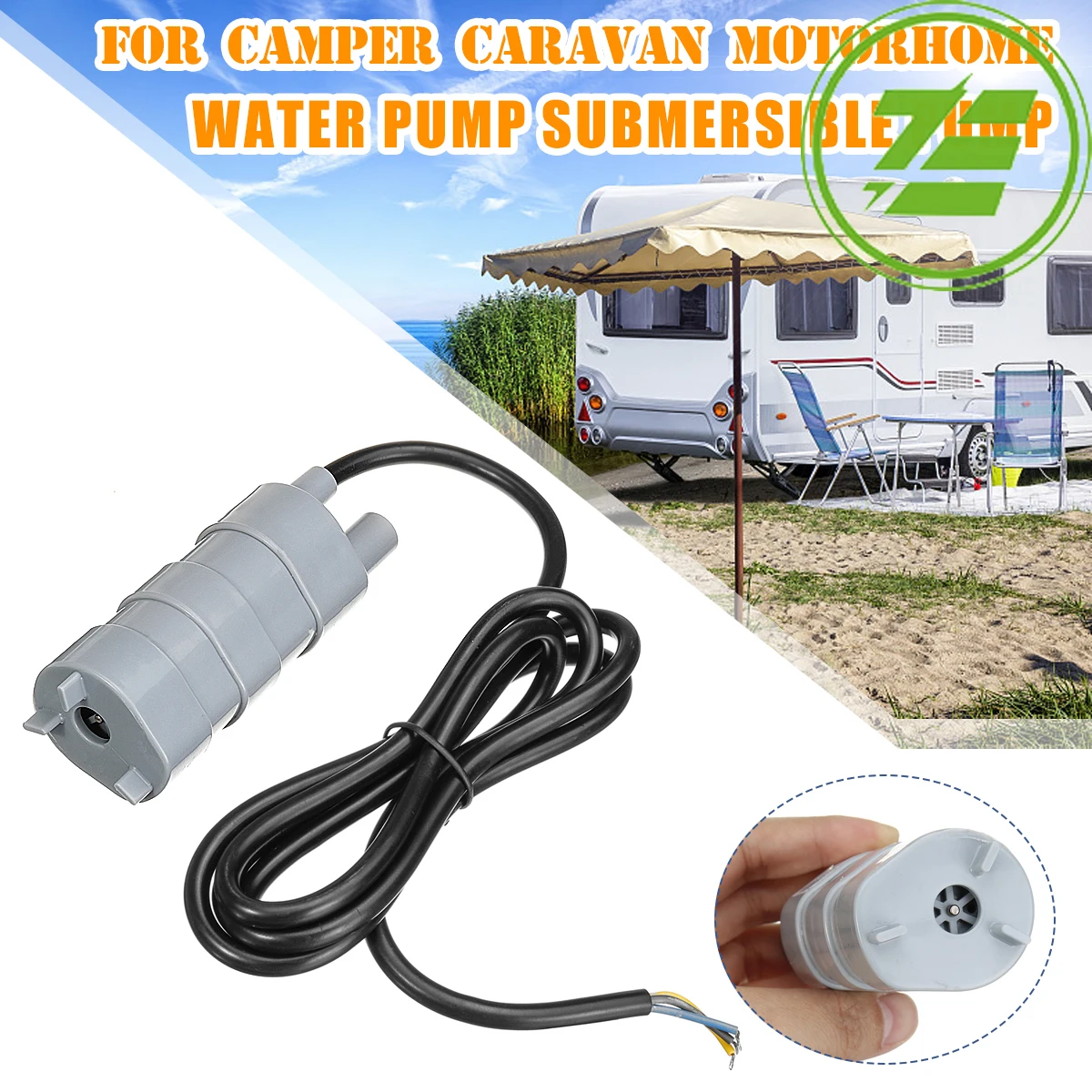 12V Water Pump Submersible Caravan Camper Motorhome High Flow Whale