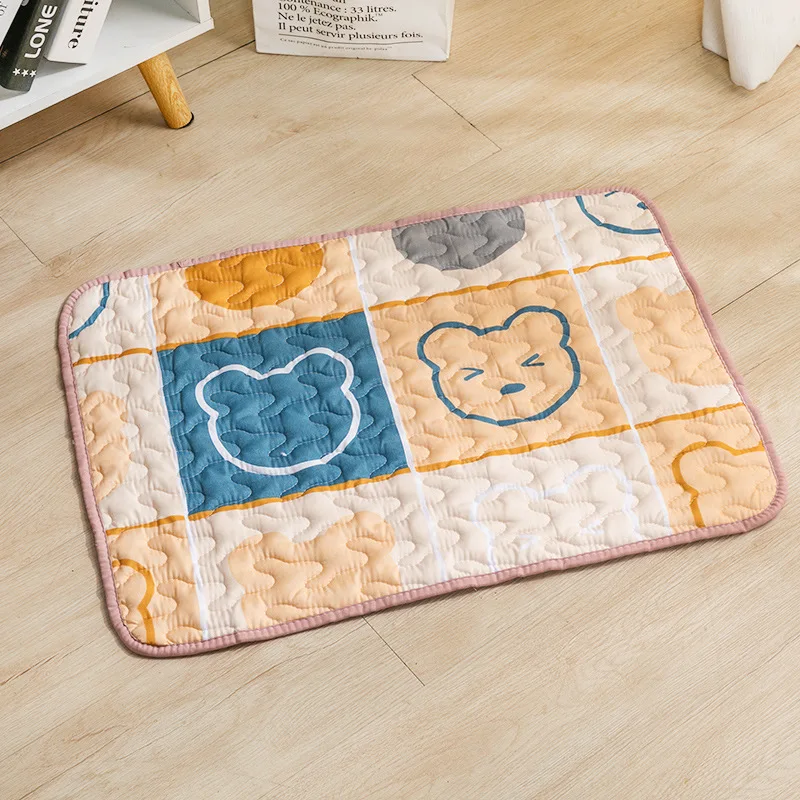 Anti Slip Pet Mat Dog Mat Sleeping Special Cotton Cat Sleeping Summer Comfortable and Breathable Carpet Pet Products dog cooling mat pet cooling mat pet bed mat dog kennel mat