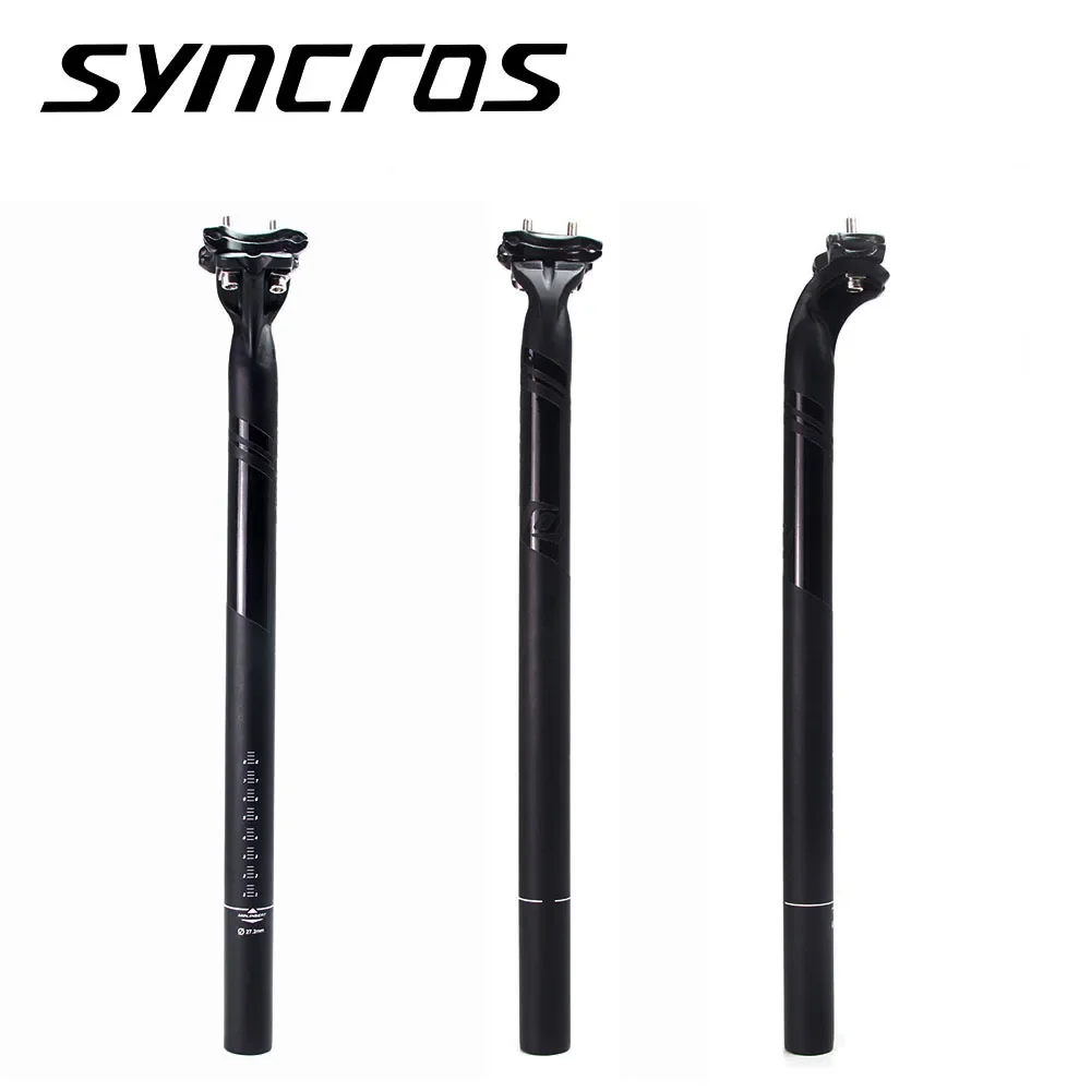 

Syncros Matte Black Full Carbon Fiber Seatpost 27.2/30.8/31.6mm MTB/Road Bike Seat Post Length 350/400mm Seat Tube Bike Parts