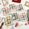 20 Rolls Skinny Washi Tape Scrapbooking School Supplies Basic Slim Decorative Adhesive Tape Stationery Decoration Masking Tape 1