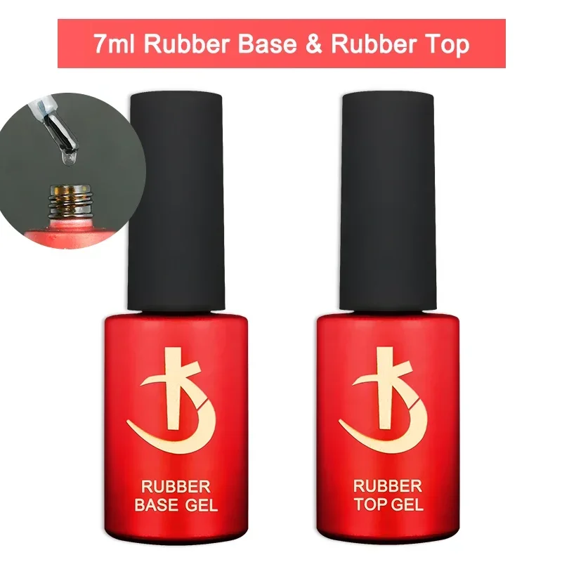KODI JYJ Latest Thick Nail Base Coat 7ml Gel Varnish for Nail Manicure Semipermanent Rubber Base and Top Gel Nail Polish Gellak