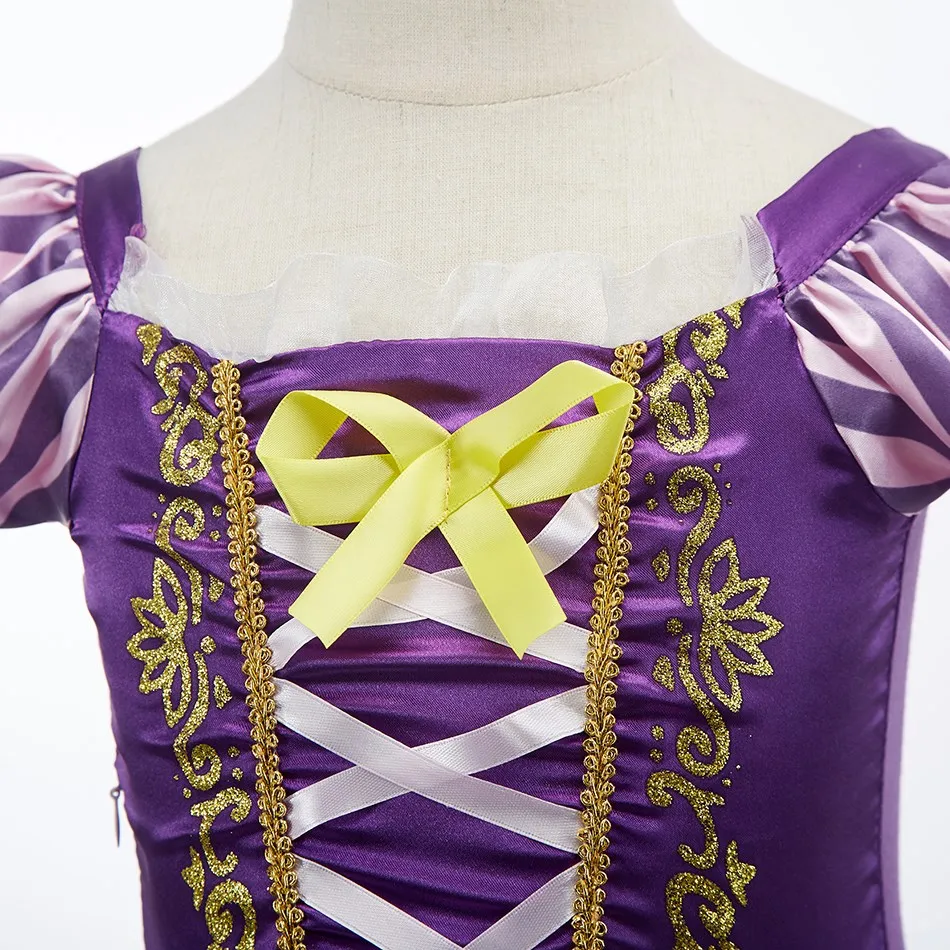 Kinder Elsa Kleid Mädchen Cosplay Karneval Fancy Fantasy Kinder Schneekönigin 2 Festzug Kleidung Rapunzel Performance Kostüm 3-10 Jahre – Detail 11