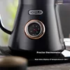 220V/Teapot Small mouth long mouth household electric kettle Stainless steel European vintage coffee hand pot 6