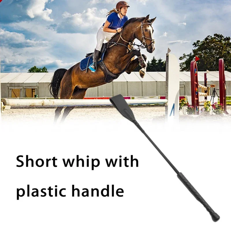 

Riding Crop Durable Equestrian Training PU Leather Outdoor Portable Pointer Lightweight Non Slip With Handle Horse Whip Racing