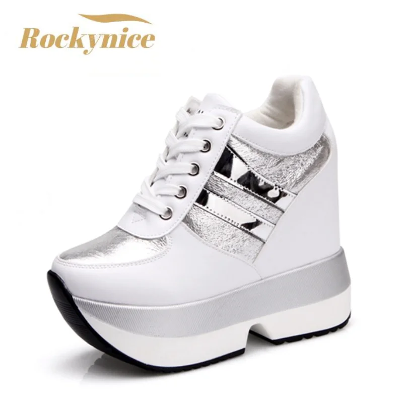 inercia Transparente Afilar Zapatos de plataforma alta para mujer, zapatillas informales con suela  gruesa de 12 CM, transpirables, Otoño, 2022 - AliExpress Calzado