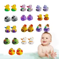 Mini Halloween Ducks Halloween Sound Duck Float Halloween Gift Box Toys Water Toy Skull Duck Halloween Party Favors Ducks 1
