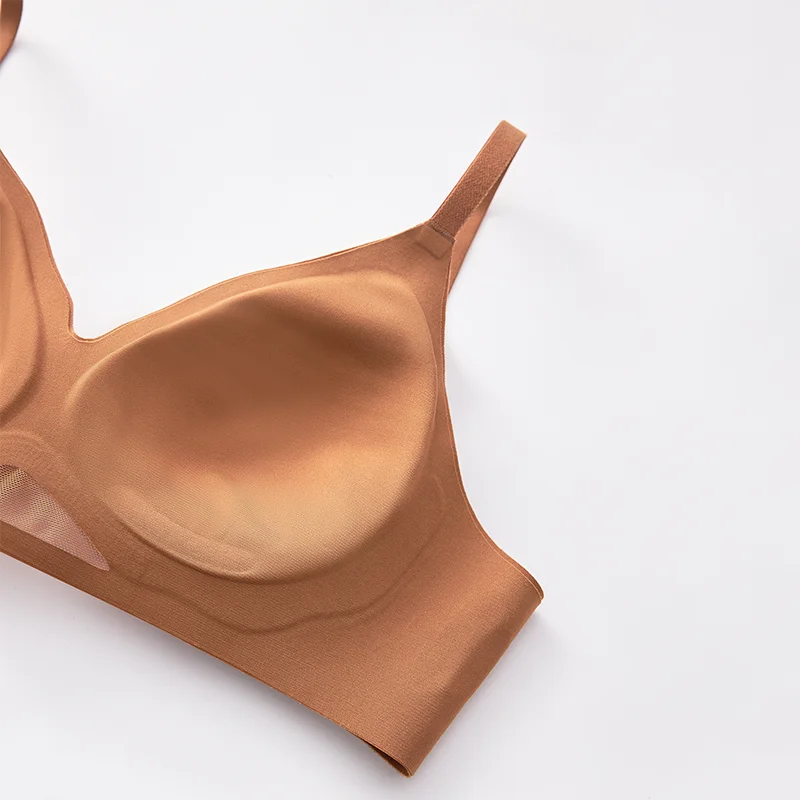 SUJIIN Women's Seamless Push Up Bras for Women Wireless Supportive Comfortable Summer Thin Lift Breathable Bra Female MX225 6