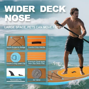 CADALENE Inflatable Paddle Board, Stand Up Paddle Board, Sup Board with Premium Sup Accessories, For Adults 3