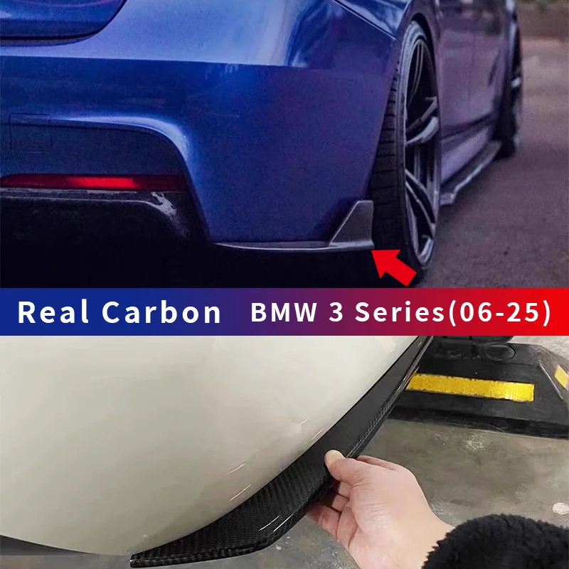 Real Carbon Fiber G20 G28 E92 F30 F35 BMW 3 Series rear corner bumper spoiler Diffuser Wrap AngSide Splitters modify Body Kits