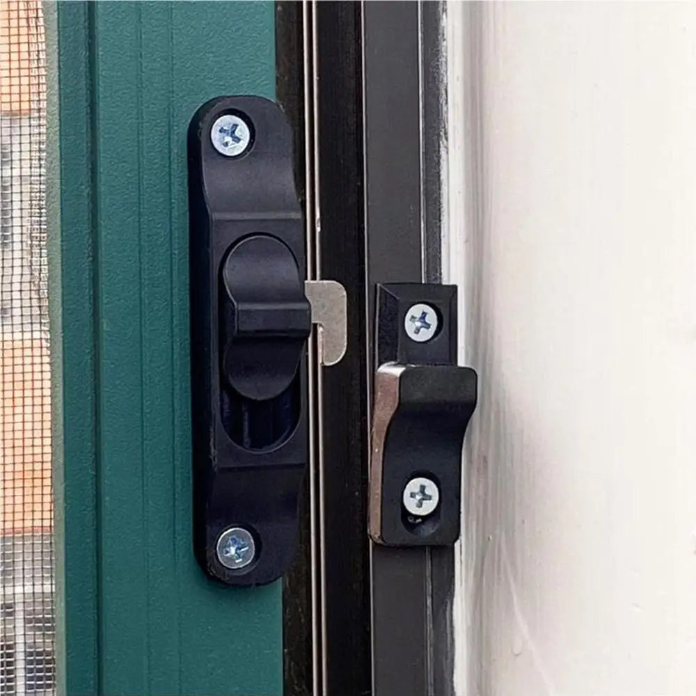 Description Picture 6 of itemAluminium Alloy Sliding Pull Door Lock Push-Pull Anti Theft Window Hook Lock Hardware Multifunctional Door lock buckle Window