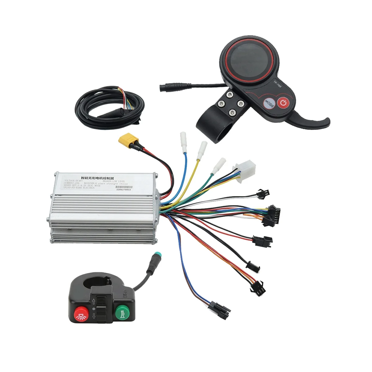 

48V 25A Electric Scooter Controller Dashboard Kit with TF-100 Display+Switch Button for KUGOO M4 Electric Scooter Parts