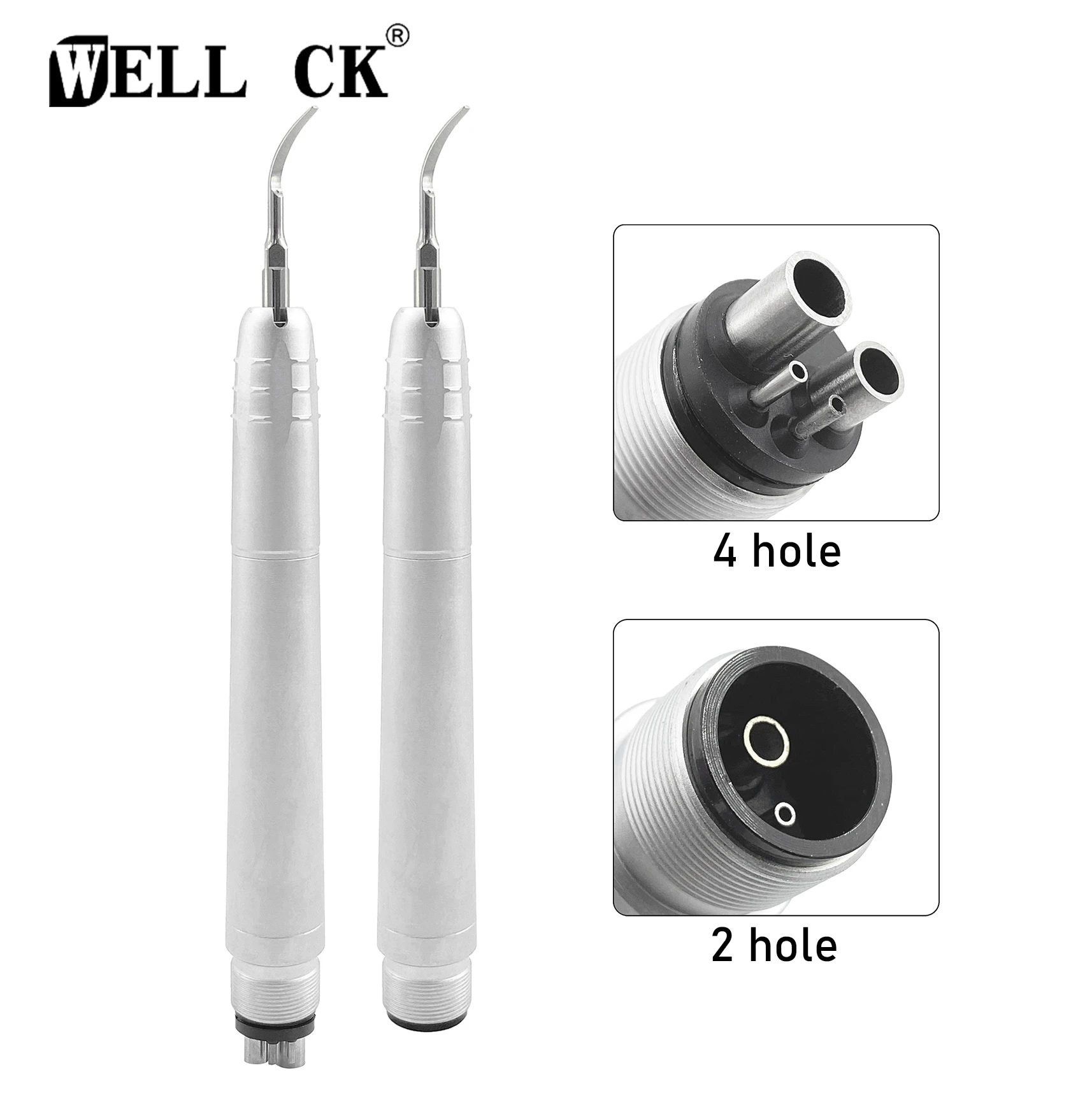 WELLCK Dental Ultrasonic Air Scaler with 3 Tips Teeth Cleaning 2/4