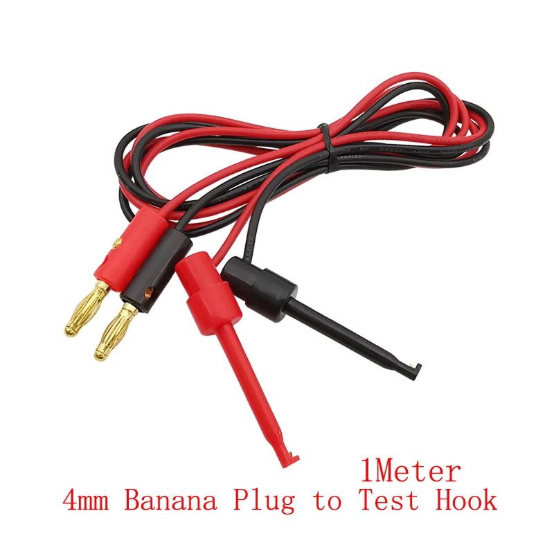1Pcs Universal Multimeter Test Leads 4mm Banana Plug to Alligator Clips/4mm  Banana Plug/Test Hook/ Probe Needle-tip Wire Cable - AliExpress