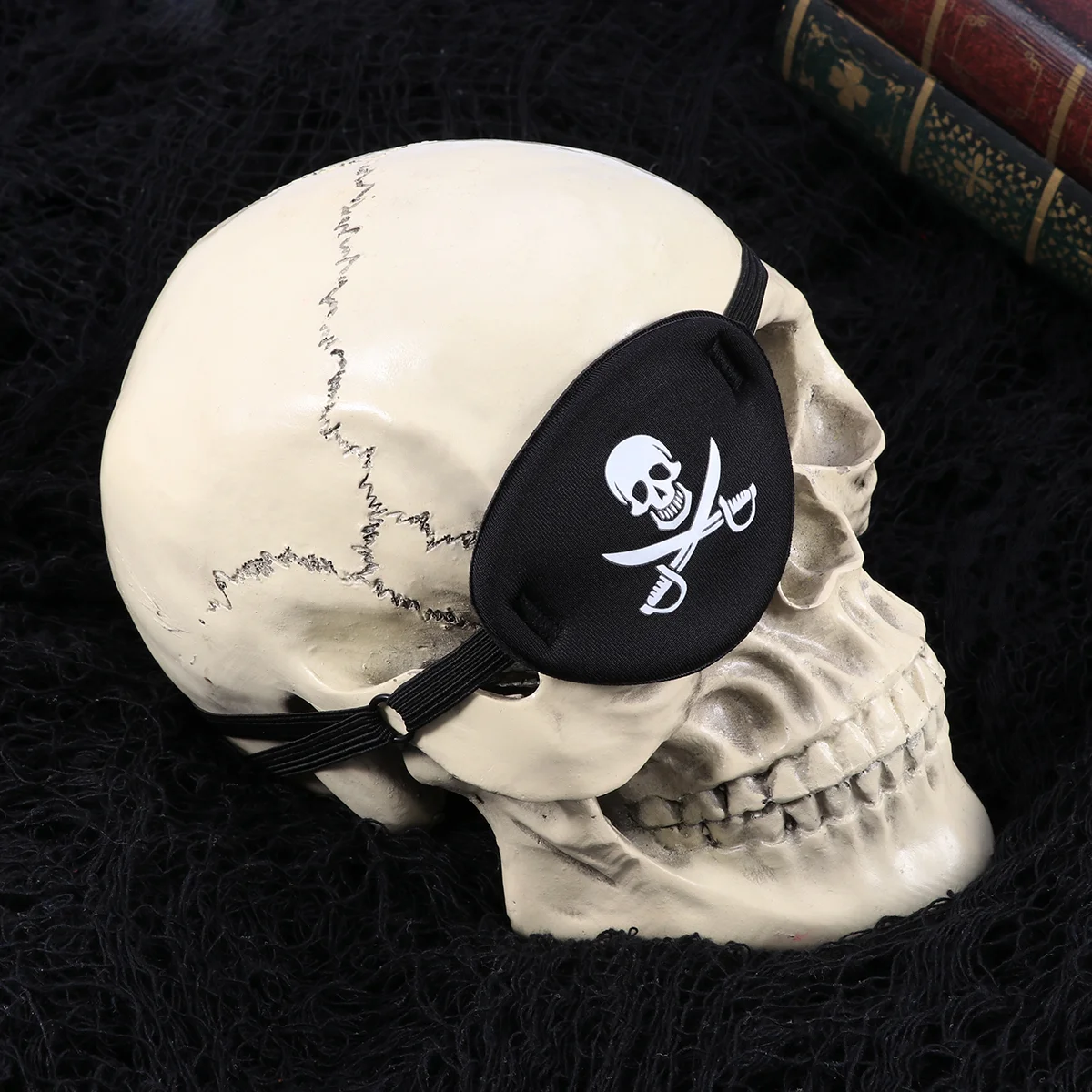 Eye Pirate Patchfor Kids Accessories Adult Blackparty Crossbonebulk Dog Costume Single Lazyadults Halloween Favors Left Captain