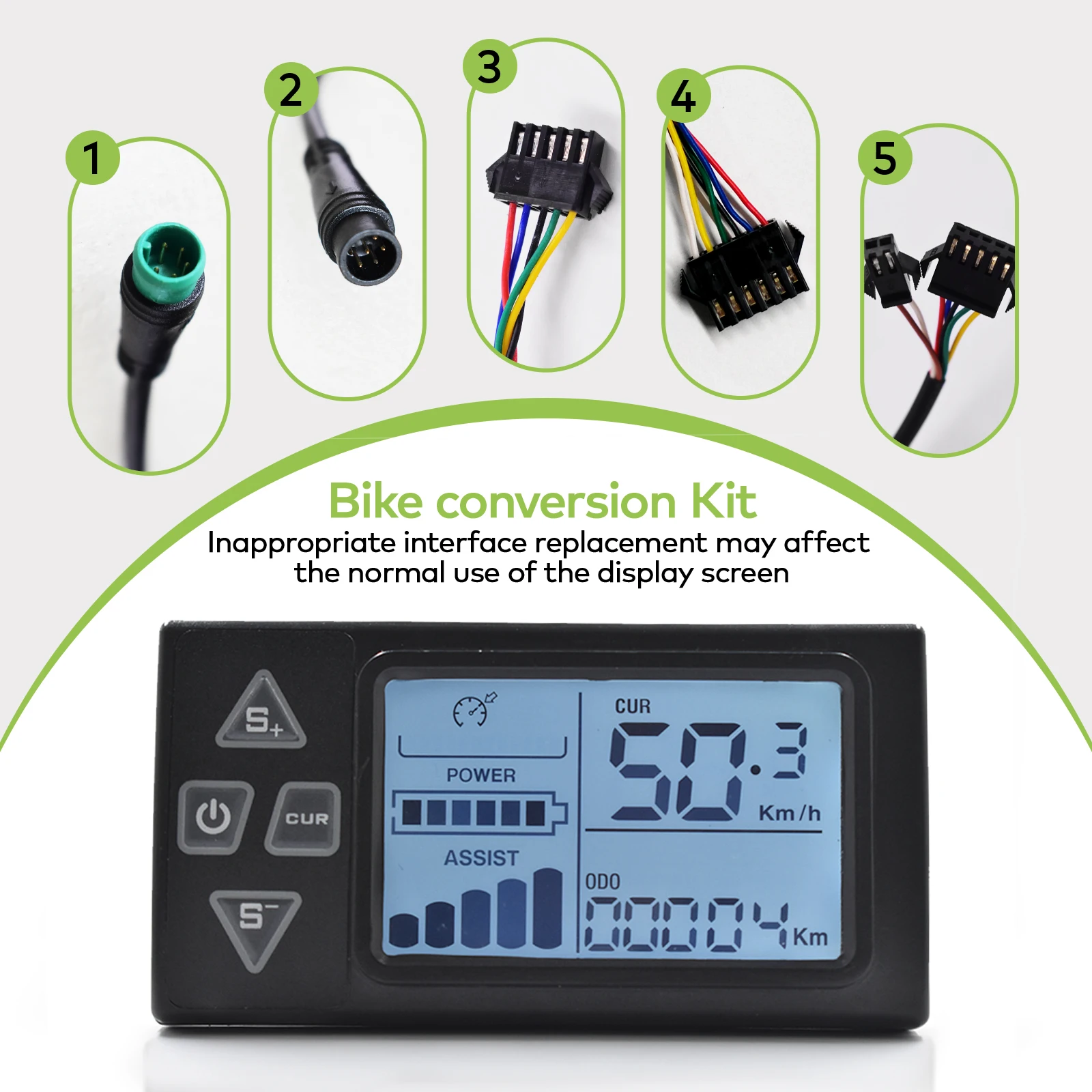 Bike Computer Electric Bike Parts S861 Electric Bike Computer Cycling Speedometer Ebike ANT+ Cadence Speed Smart Bicycle Odometer Roadbike MTB Bike Accessories