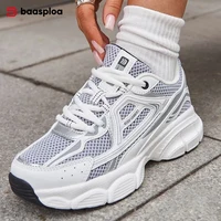 Baasploa femmes chaussures de sport en plein air léger respirant Jogging baskets femme décontracté maille anti-dérapant à lacets chaussures de course 1