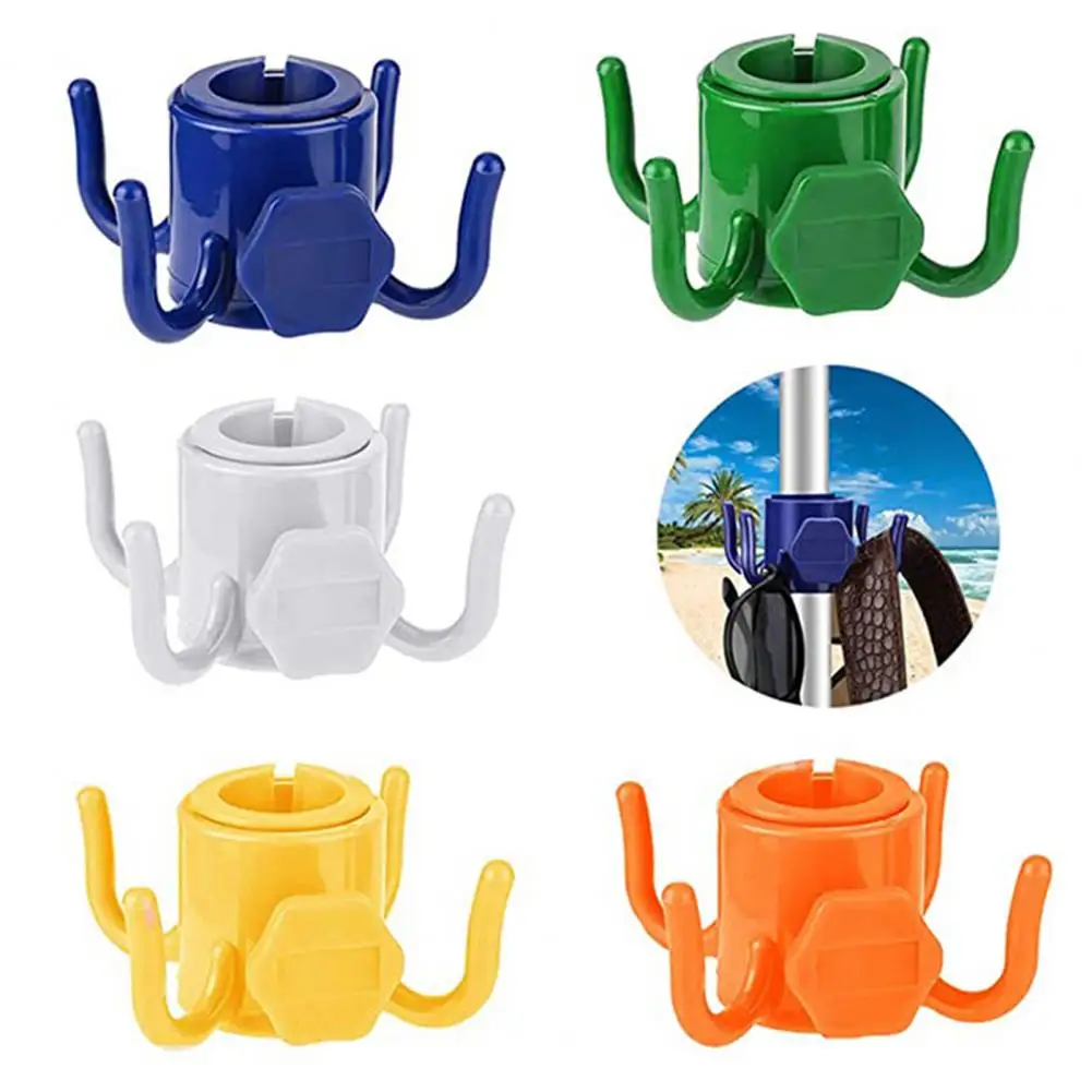 Strong Parasol Hook Widely Compatible Beach Umbrella Holder Wear-resistant Space-saving Four Feet Umbrella Stand Accessory 1Pc umbrella holder umbrella hooks