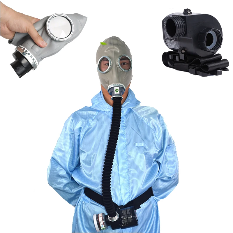 

64 Полный лицевой химический респиратор портативное электрическое устройство подачи воздуха для сварки пестицидов распыления покраски полировки безопасности работы