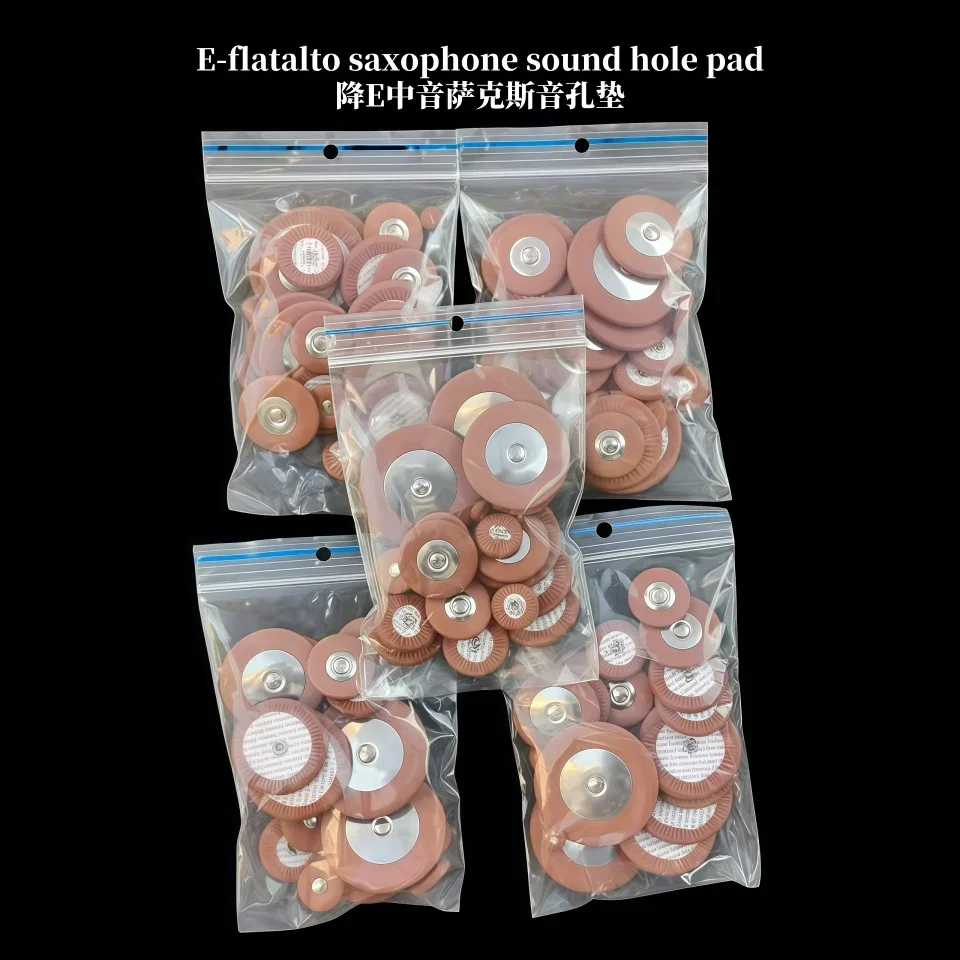 Coussinets Saxophone Set De 26 Coussinets Pour Saxophone Alto - Cuir D'Agneau, Tailles Variées De 8.1 à 45.9 Mm, Remplacement Accessoire Saxophone