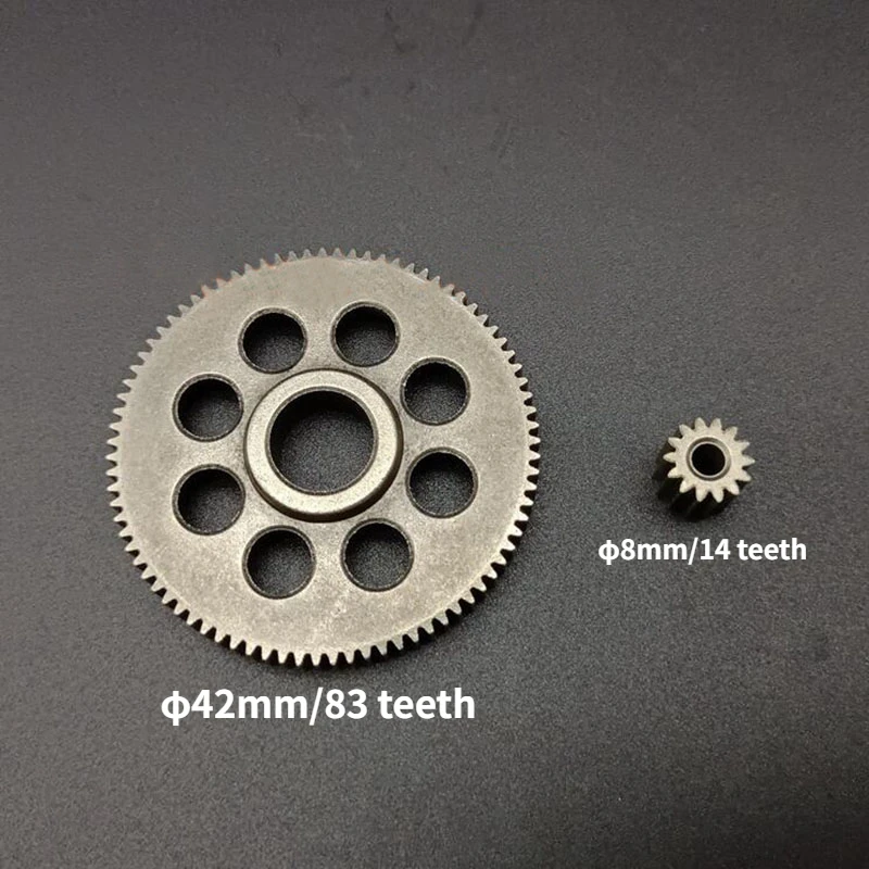 Mini ingranaggi da 42 mm per motosega a batteria al lio Tosaerba Fori rotondi 83 denti 14 denti Pignone  13