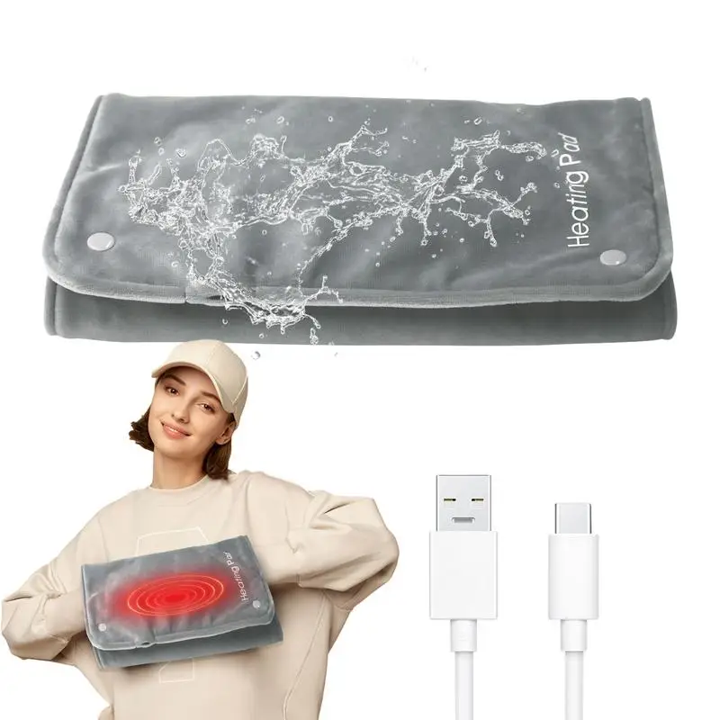 Graphene Heating Pad Waterproof Hand Heater USB Rechargeable Warm Pad Electric Heated Hand Muff indoor Outdoor winter supplies