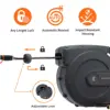 Giraffe Tools AW50 Hose Reel 1/2" x 155 ft, Heavy Duty Retractable Garden Hose Reel with Any Length Lock, Slow Return System 4