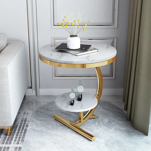 Balcony Luxury Marble Tea Table A Desirable Addition to Your Living Room