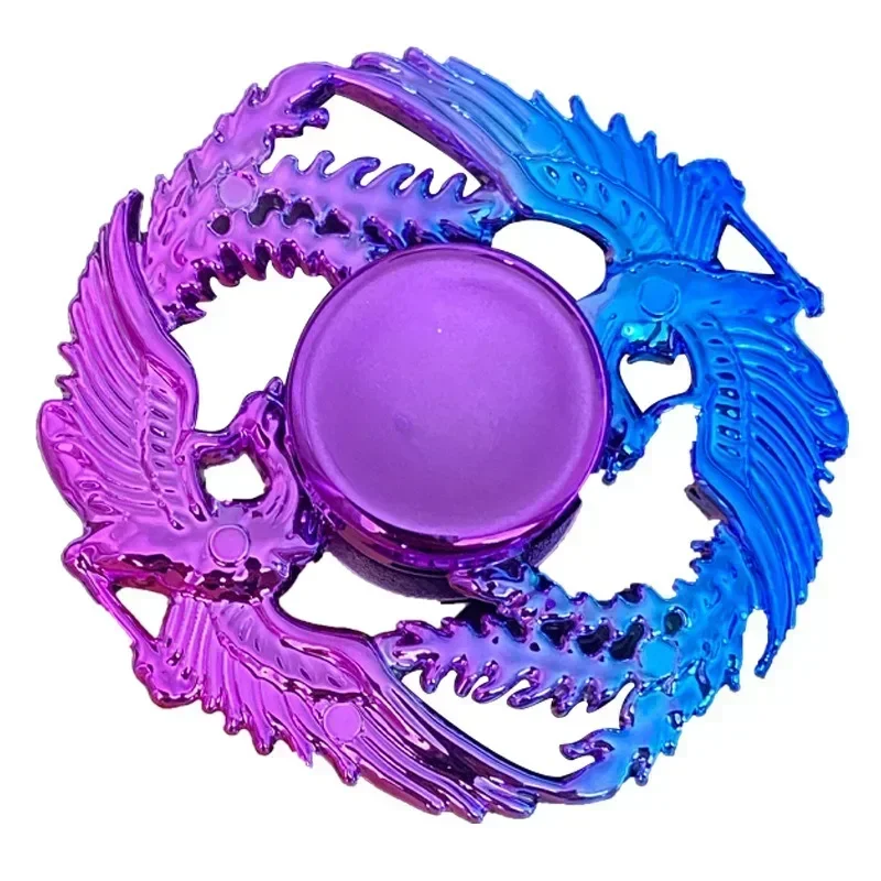 New Hand Spinner Stress Relieving Toys Keychain Plastic Toy Kid Fingertip Keyring Finger Fidget Ring Anxiety Boredom Party Gifts 6