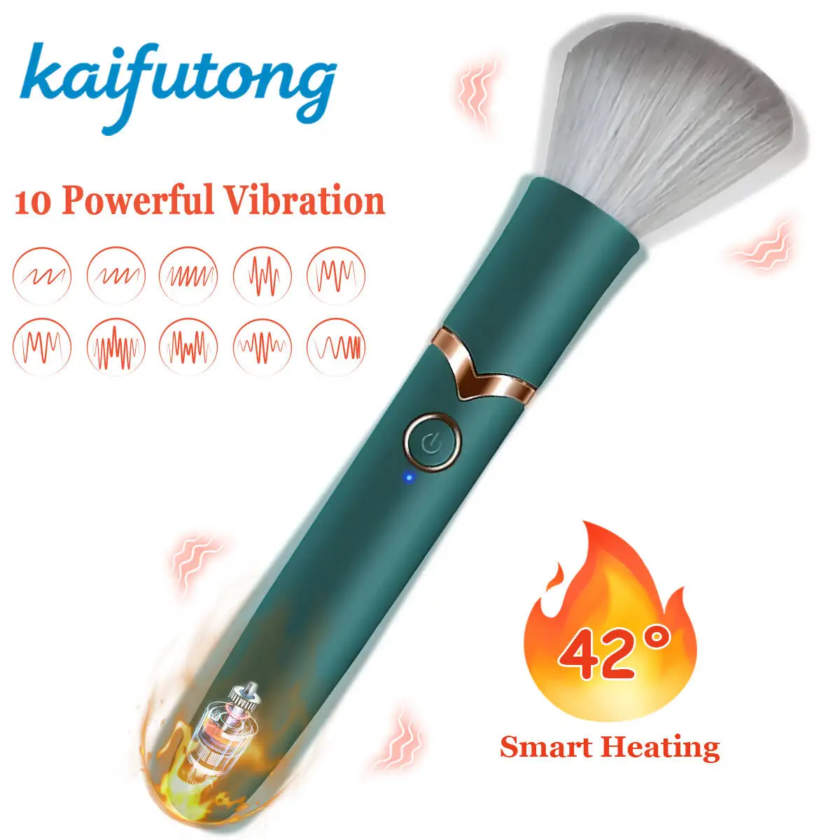 Shop the premium Makeup Brush by VelmoraMart. Achieve flawless foundation blending with our vibrating makeup brush. Order yours today!