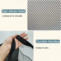 Portable Mesh Pop Up Laundry Hamper Wide Opening Breathable Collapsible Space-Saving Laundry Basket Dorm Travel Bathroom Items 6