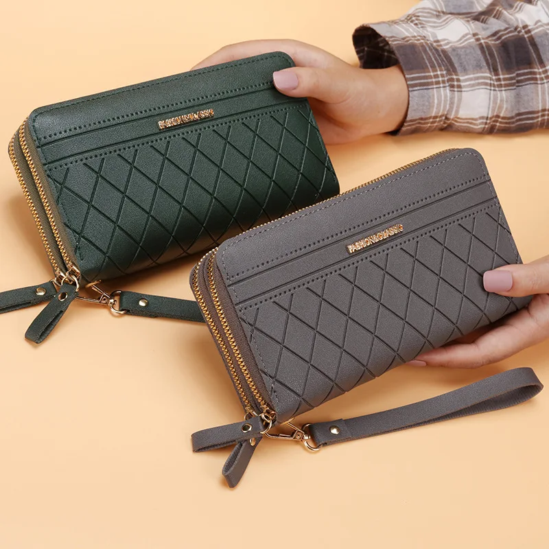 Geometric Wallet Women's Purse Bag Brand New Long Women Wallets Lattice Luminous  Wallet - AliExpress