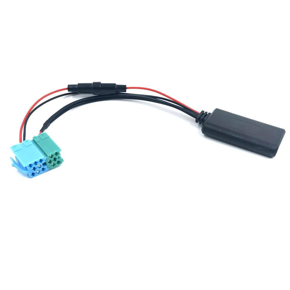 Biurlink Autoradio Grün Blau Mini ISO 6Pin 8Pin Stecker Bluetooth 5.0 Aux Kabel Adapter für Renault Radio Updatelist
