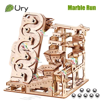 Ury 3D Wooden Marble Run Puzzle – Electric Track Device 1