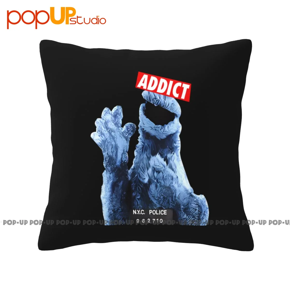 Stampa Mugshot Cookie Monster Monster Elmo Federa Copricuscino Creativo Super Morbido Di Alta Qualità