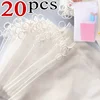 Portable Zip Storage Bag Document Charging Line Sturdy Transparent Matte Zipper Pouch Travel Convenient Frosted Cosmetic Bags 1