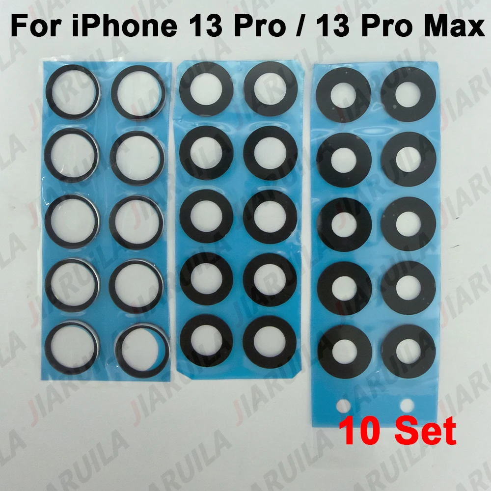 Premium Back Camera Glass Lens Replacement with Repair Tool Kit – 10 Pack