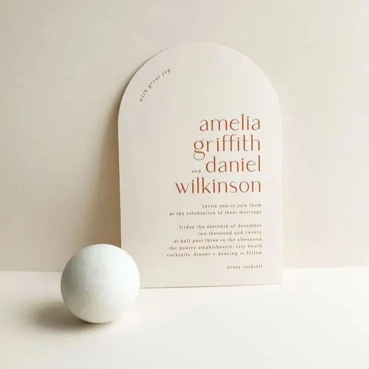 Thank You Cards Arch Thank You Card Wedding Invitation Party Menu Print Minimal Brand Premium Design Business Postcard Save The Date