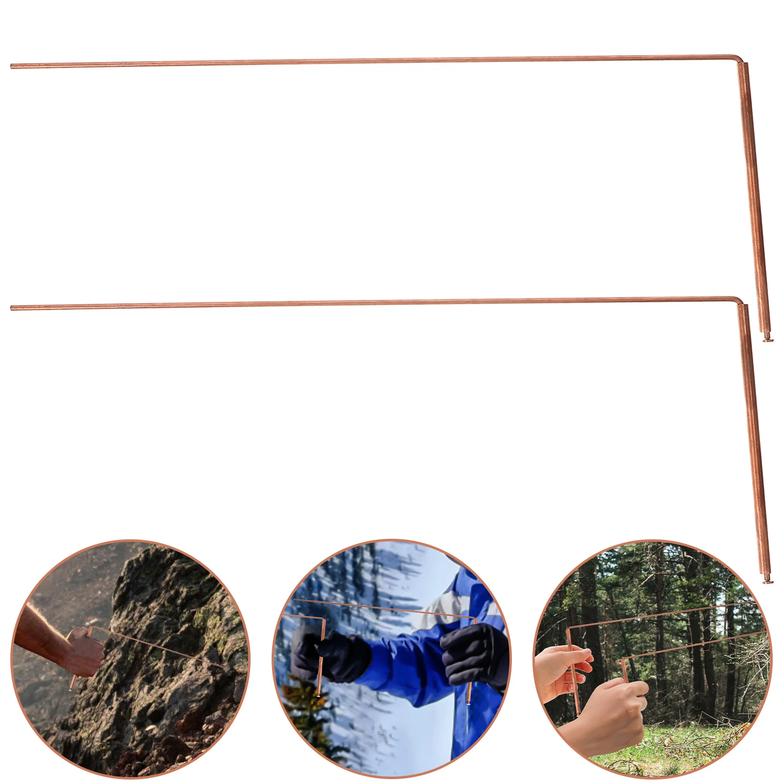 

2 Pcs Tool The Tools Dowsing Rod for Diving Pen Shape Amateurs Copper Rods Water Useful Divining Ghost Explore Equipment