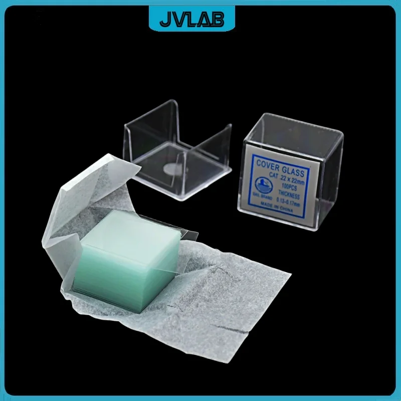 

Microscope Cover Glass Cover Object Square Coverslip For Growth 22 * 22 mm Coverglass Thickness 0.13-0.17mm 100 / PK