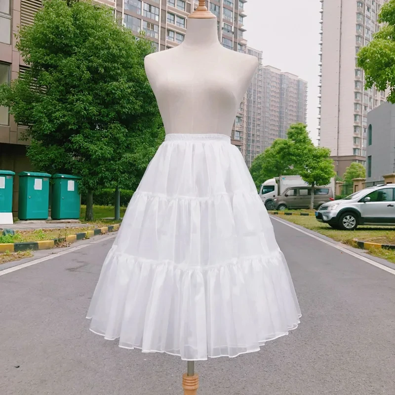 Women Girls Crinoline Short outdoor Petticoats Victorian Skirt A-line Elastic Waist Underwear Underskirt petticoat skirt petticoat underskirt wedding underskirt lolita petticoat flower girl underskirt wedding petticoat vintage underskirt tulle tutu skirt
