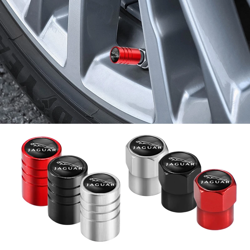Aluminum Alloy Car Wheel Tire Valve Caps Dust Accessories For Jaguar XF