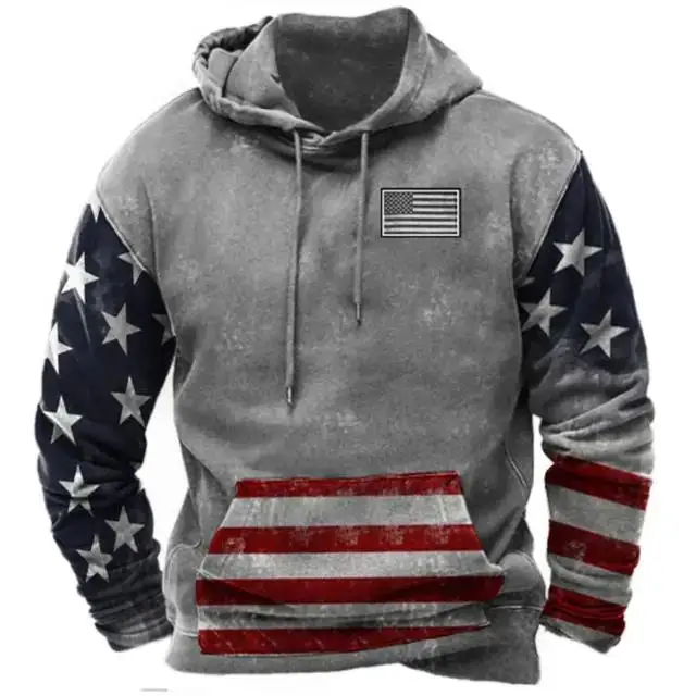 2026 Herren-Kapuzenpullover, Sweatshirt, USA Flagge Grafiken Vintage Tops Männlich Hoody Übergroße Kleidung Pullover Casual Straße Lose Hoodie – Detail 6