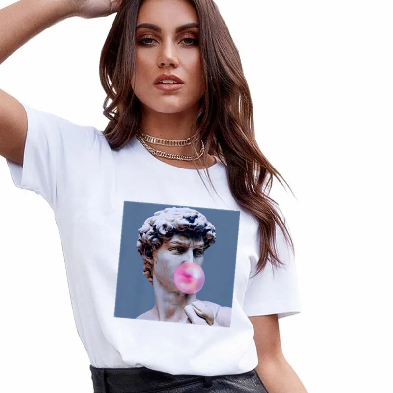 

N19 Hot Spring Summer Little Prince Graphic Women's T-Shirt Little Prince Graphic Tees Shirts For women O-Neck Short Sleeve